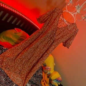 Long floral flowy dress